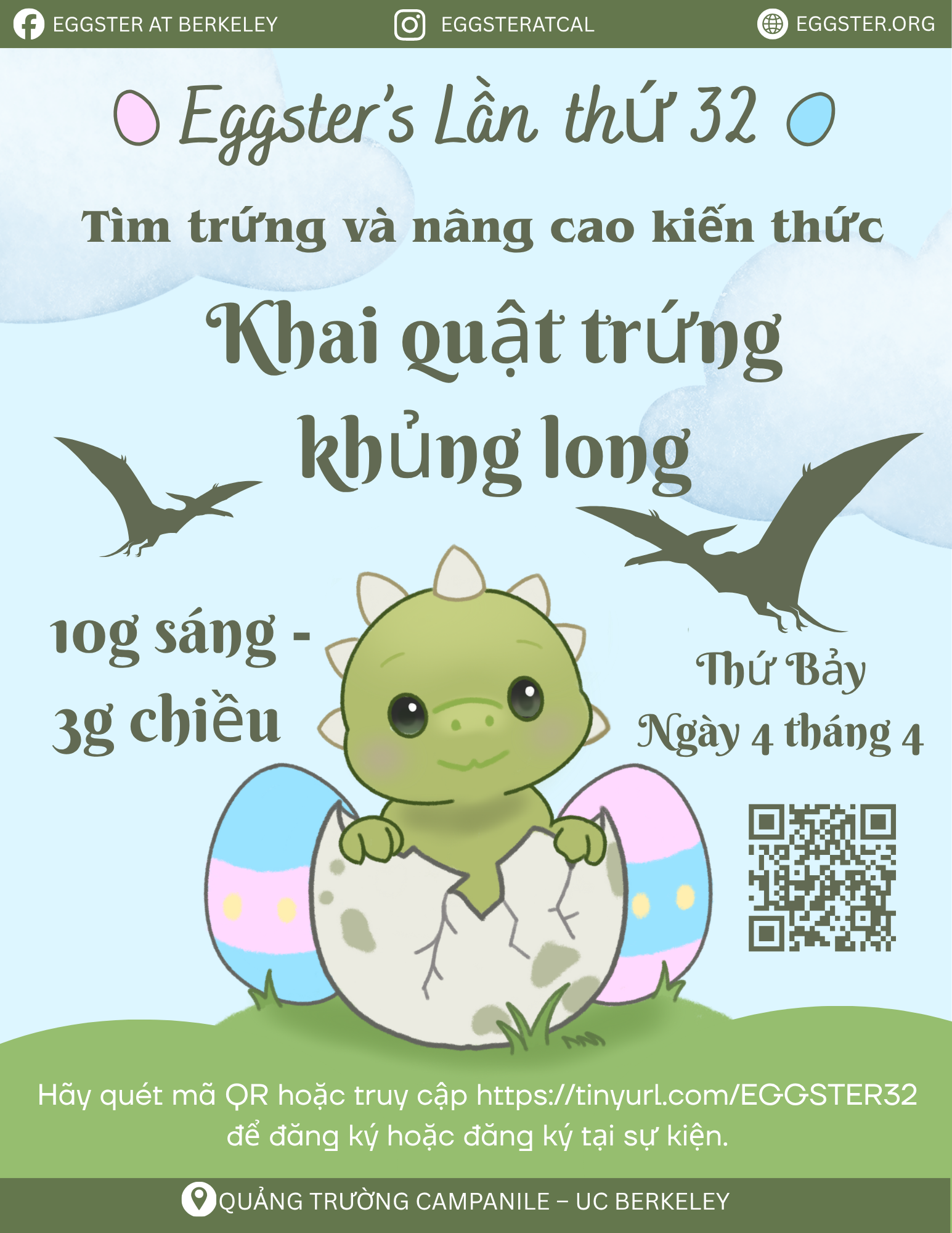Eggster event flyer in Vietnamese
