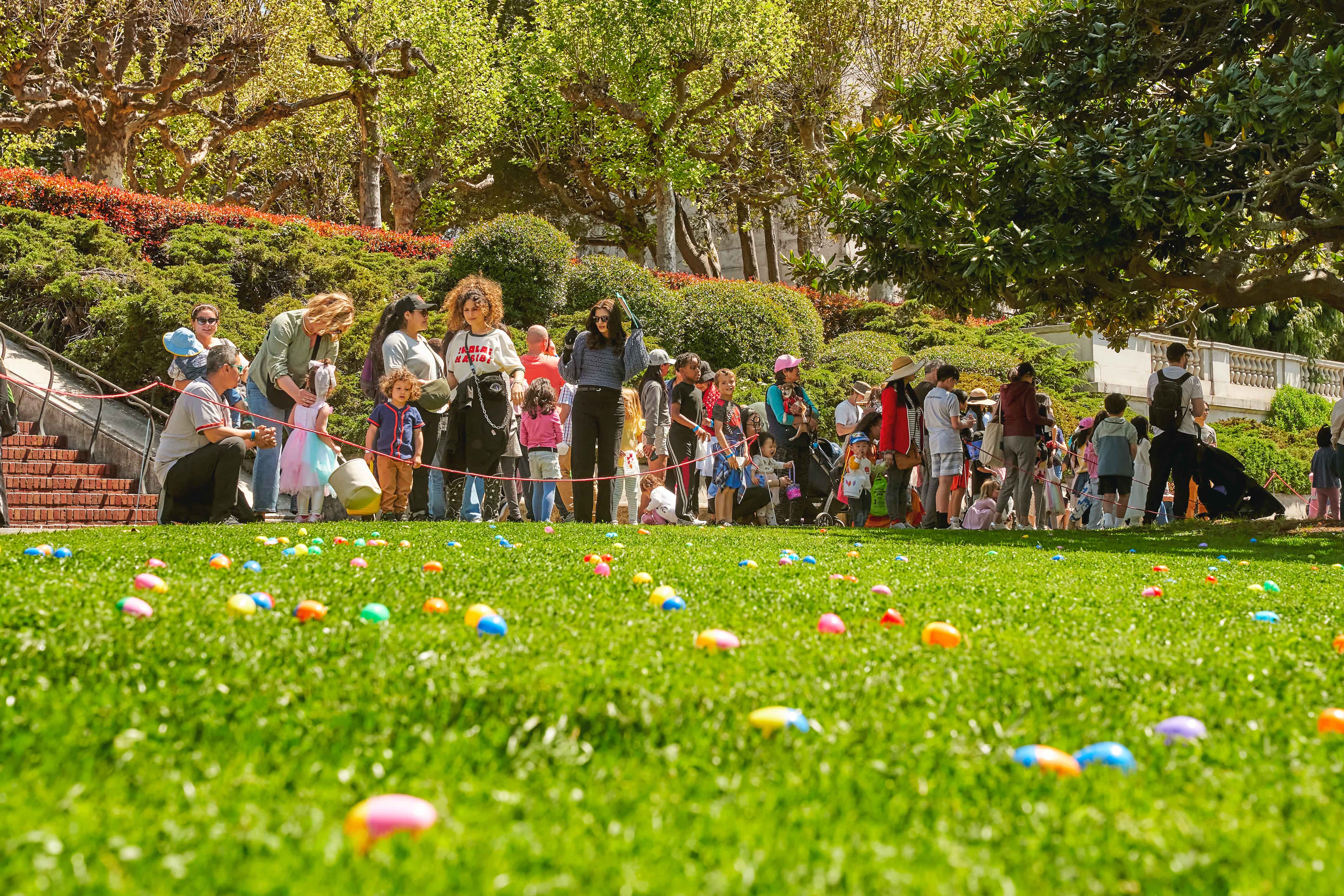 Crowd scene from Eggster festival